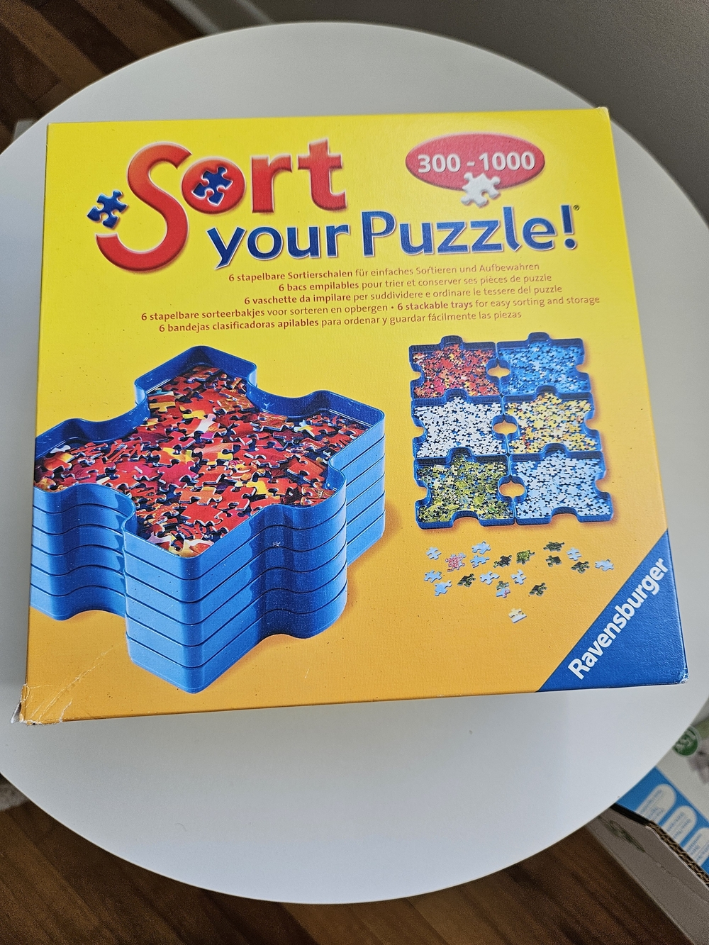 Ravensburger Blue Stackable Puzzle Sorting Trays (6)